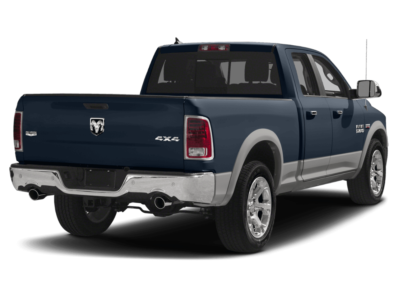 2018 Ram 1500 Laramie - Rear 3/4, facing to the right