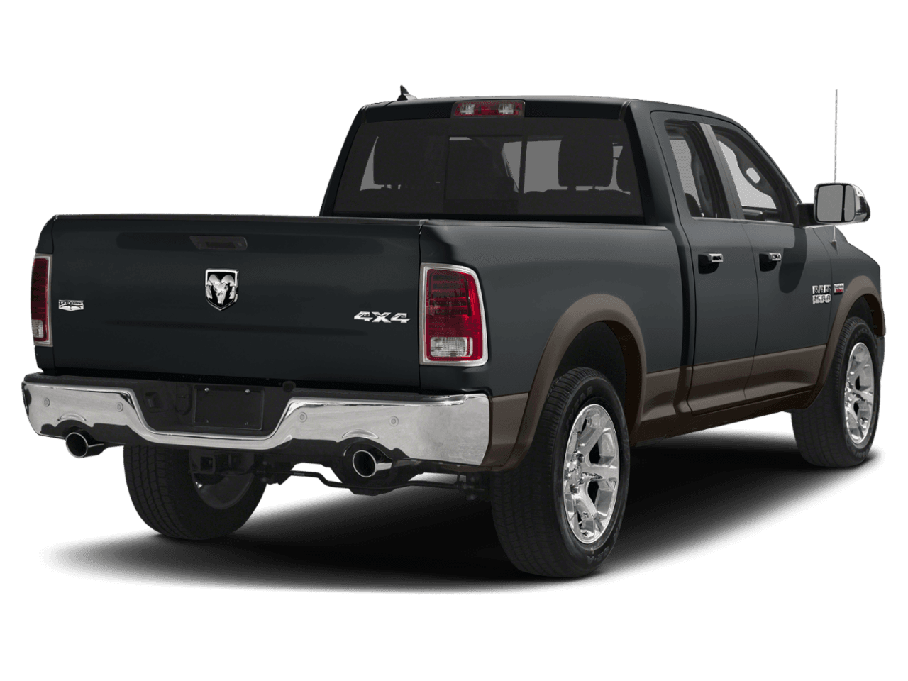 2018 Ram 1500 Laramie - Rear 3/4, facing to the right
