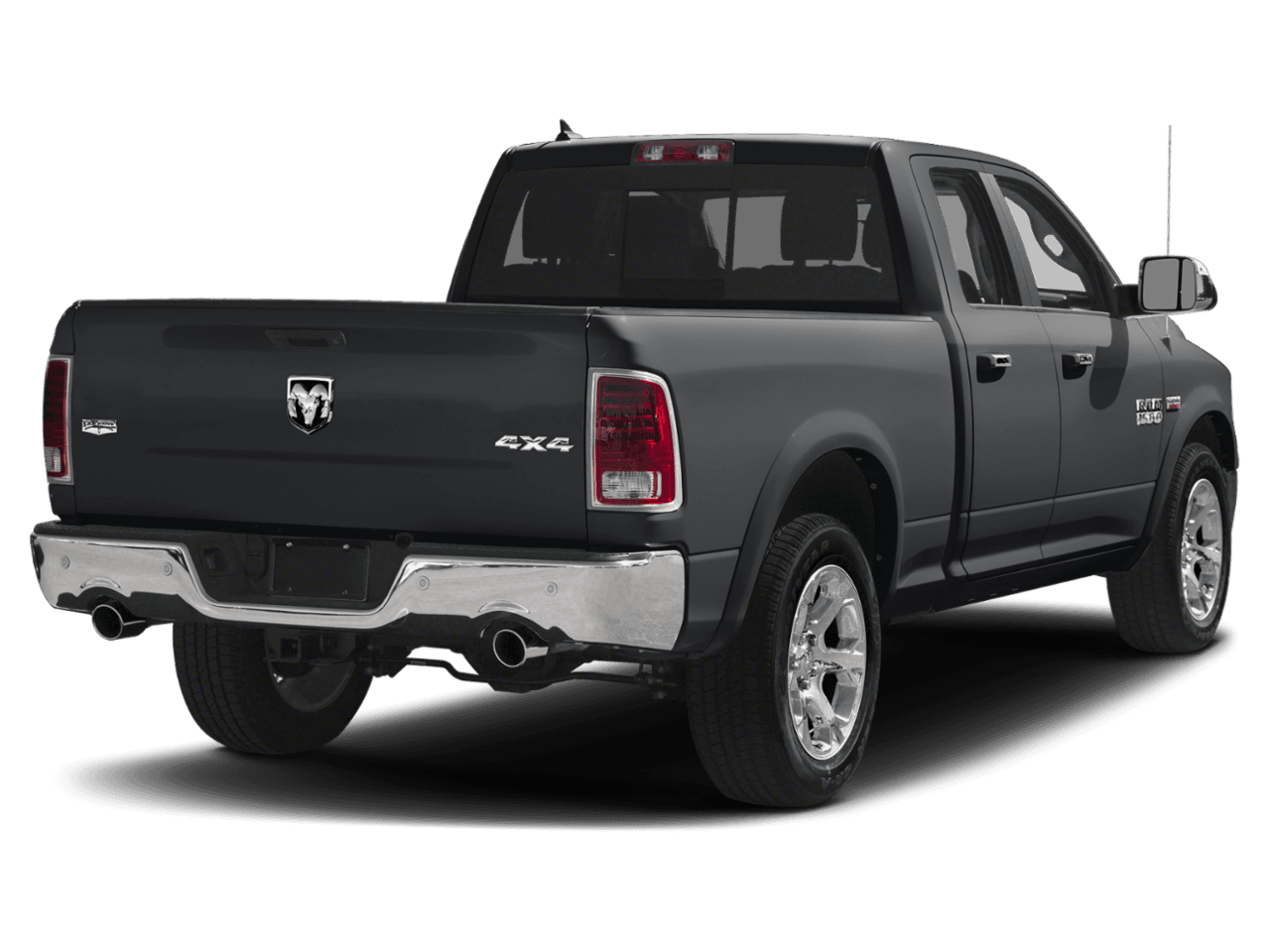 2018 Ram 1500 Laramie - Rear 3/4, facing to the right