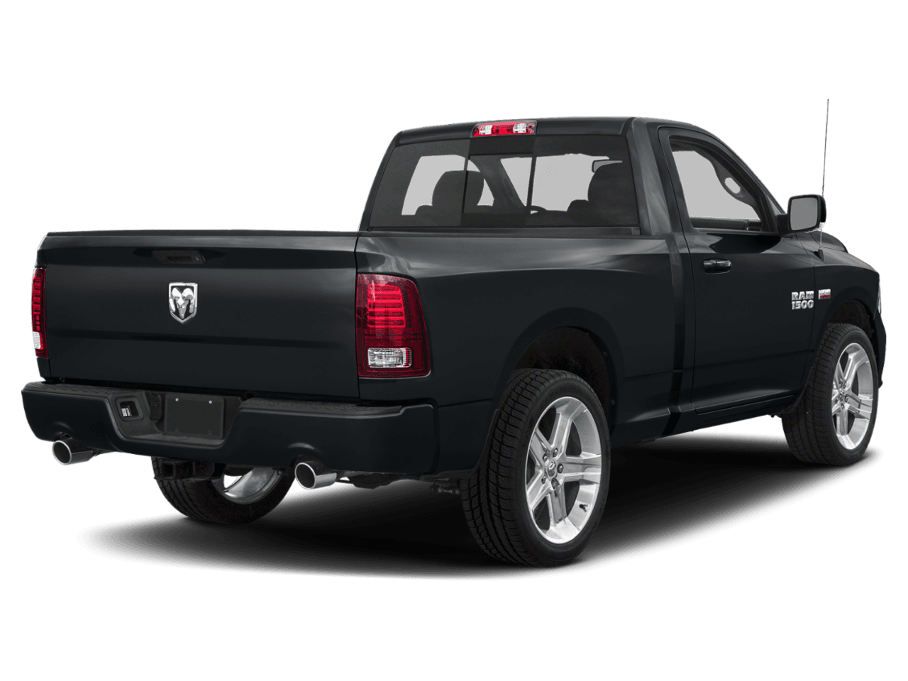 2018 Ram 1500 Night - Rear 3/4, facing to the right