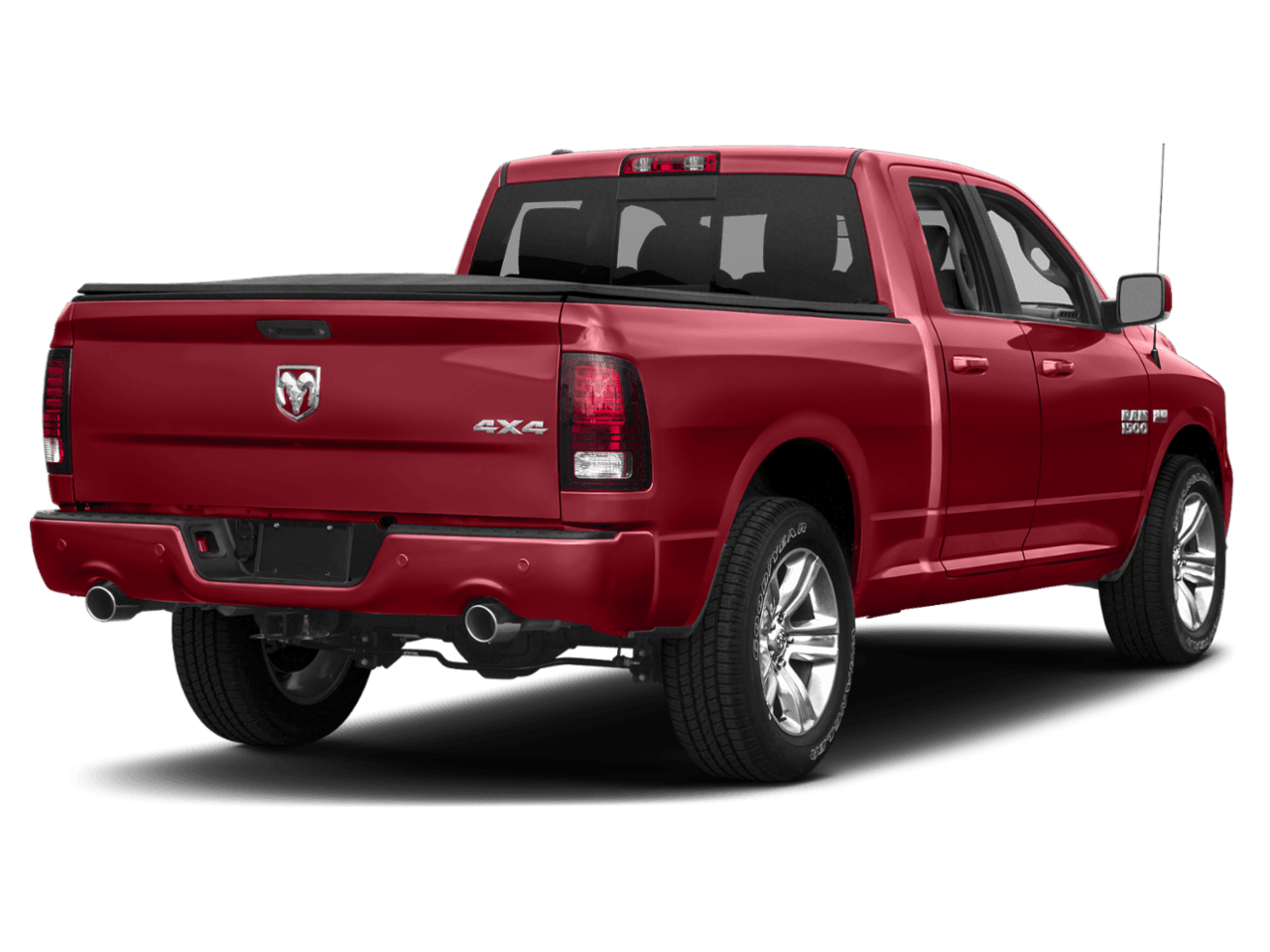 2018 Ram 1500 Sport - Rear 3/4, facing to the right