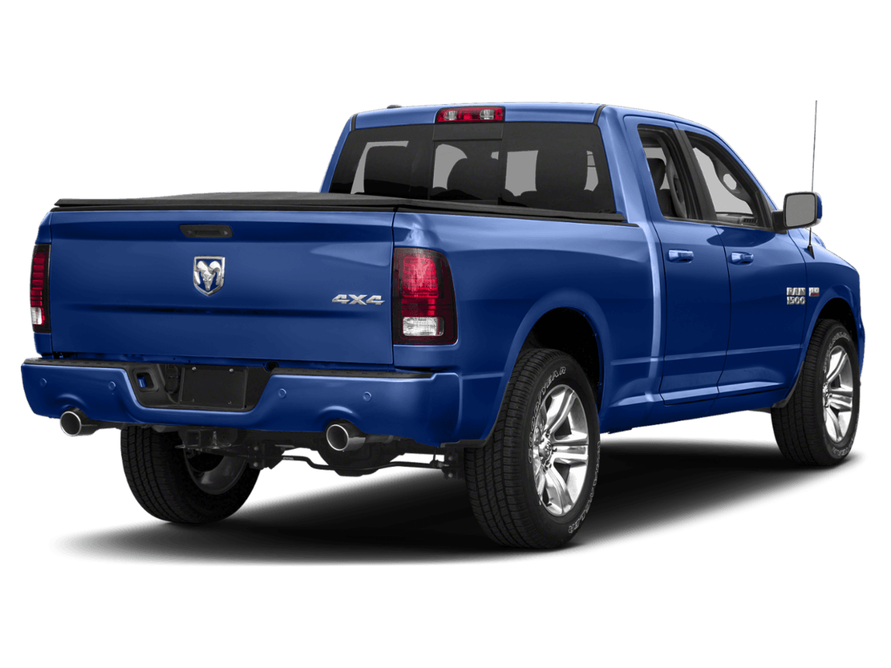 2018 Ram 1500 Night - Rear 3/4, facing to the right