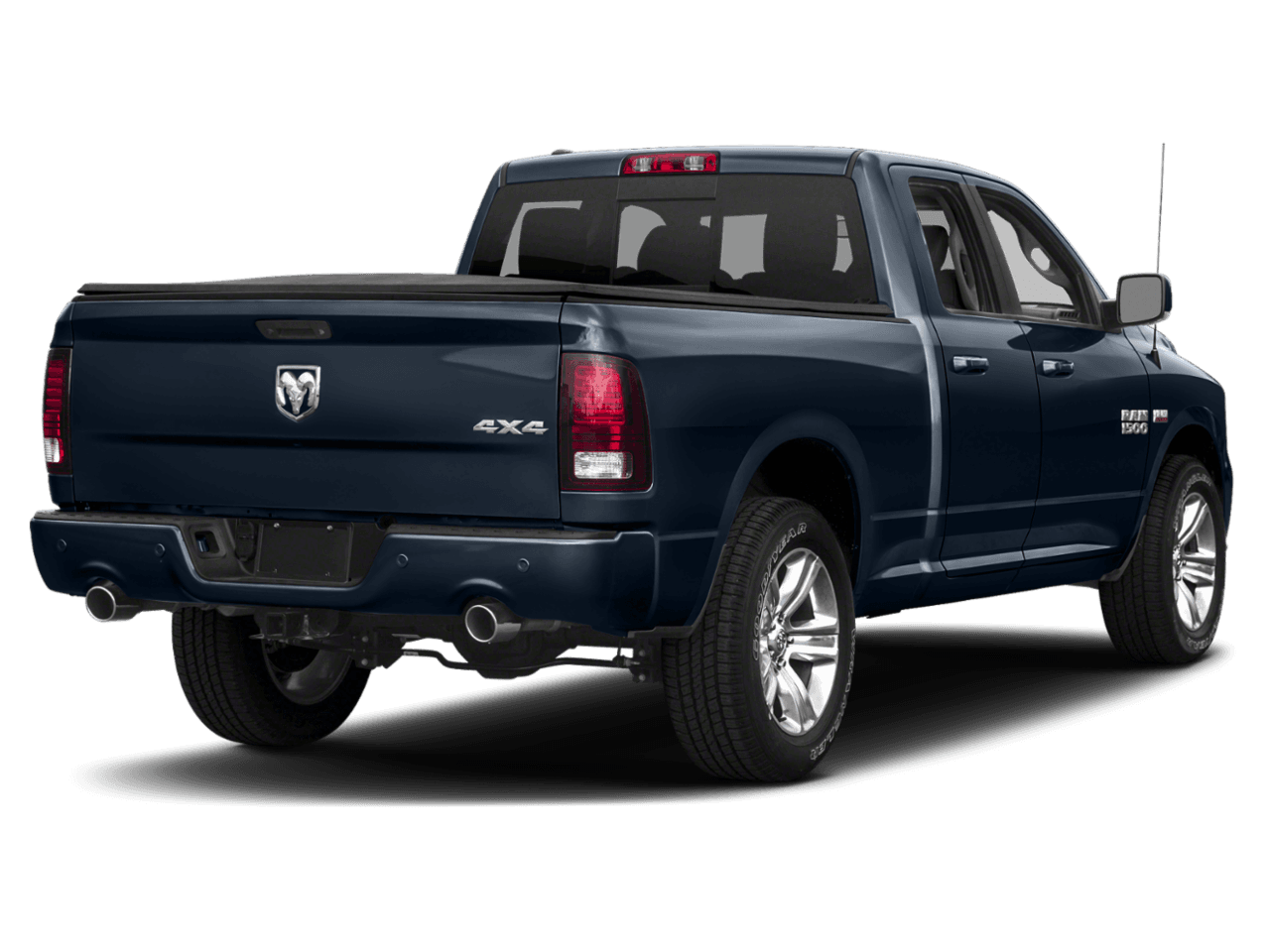 2018 Ram 1500 Night - Rear 3/4, facing to the right