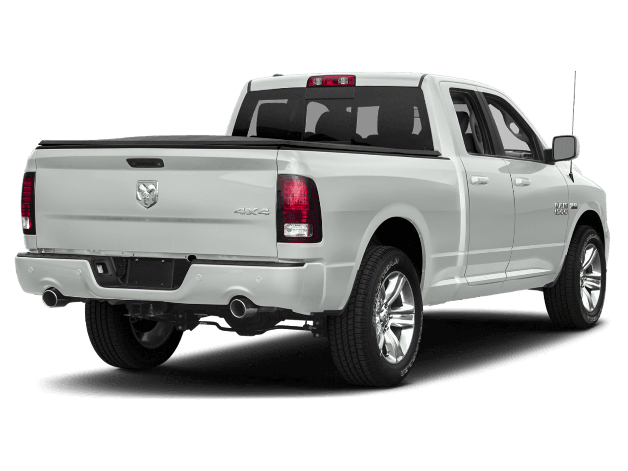 2018 Ram 1500 Night - Rear 3/4, facing to the right