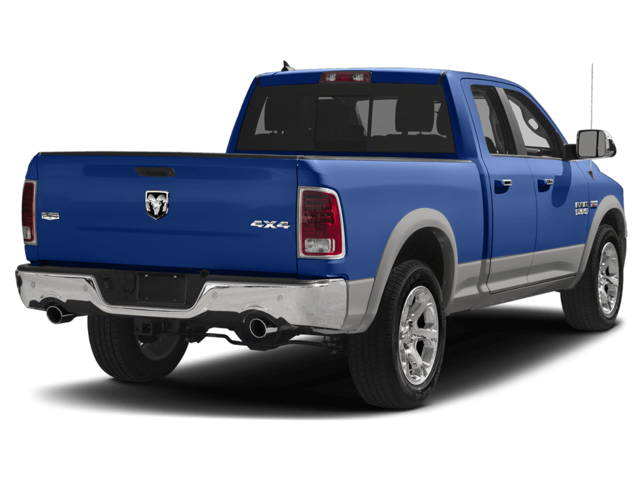 2018 Ram 1500 Laramie - Rear 3/4, facing to the right