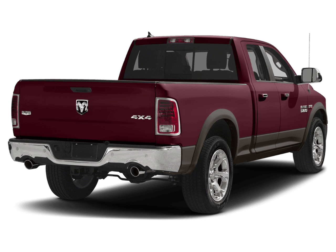 2018 Ram 1500 Laramie - Rear 3/4, facing to the right