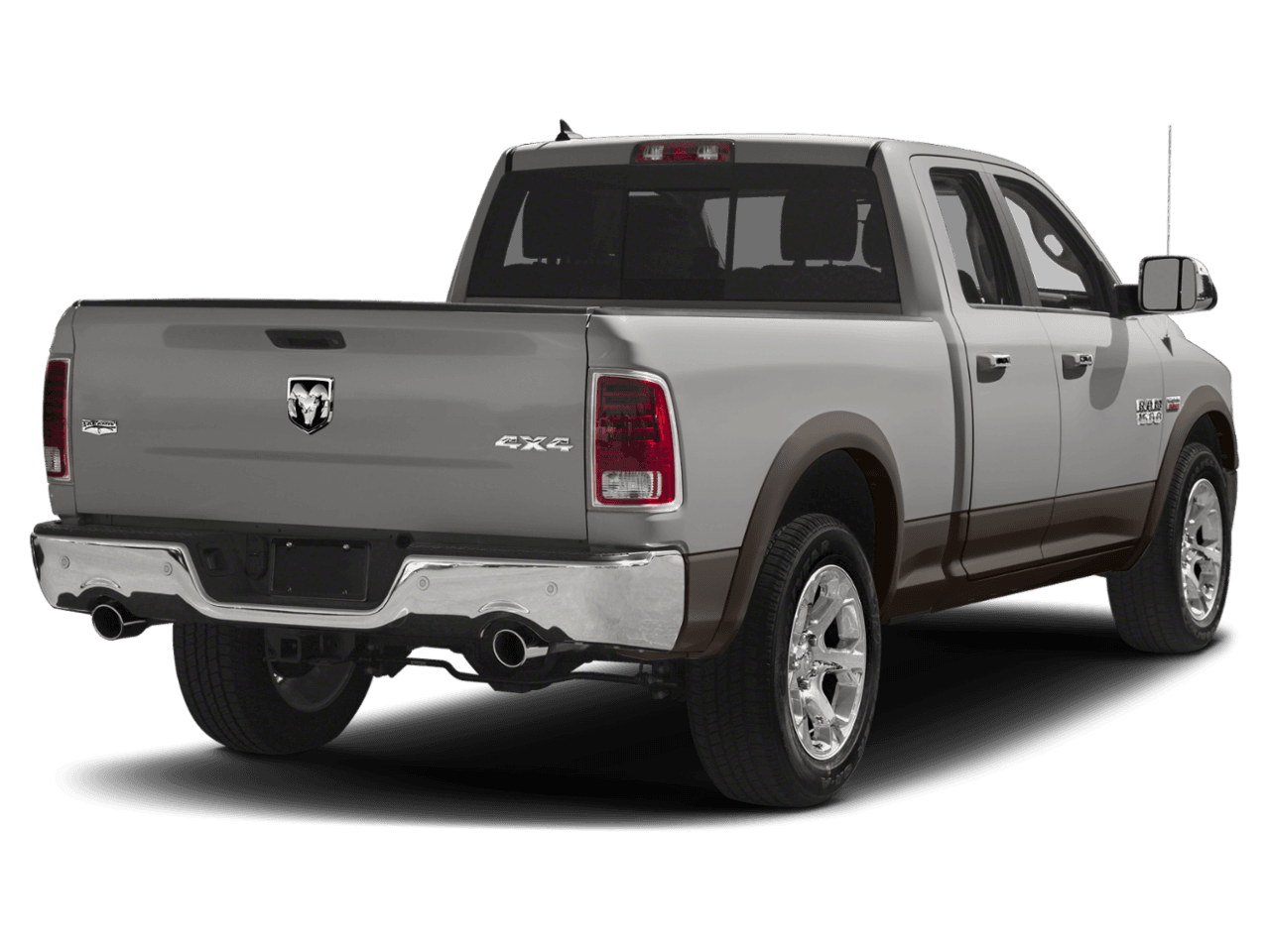 2018 Ram 1500 Laramie - Rear 3/4, facing to the right