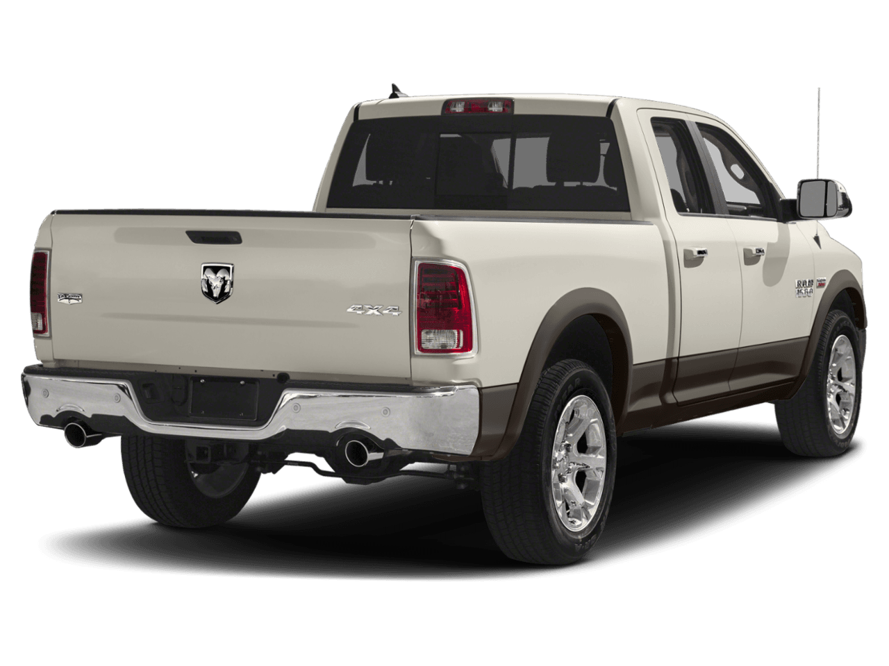 2018 Ram 1500 Laramie - Rear 3/4, facing to the right