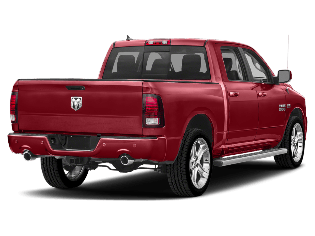 2018 Ram 1500 Sport - Rear 3/4, facing to the right