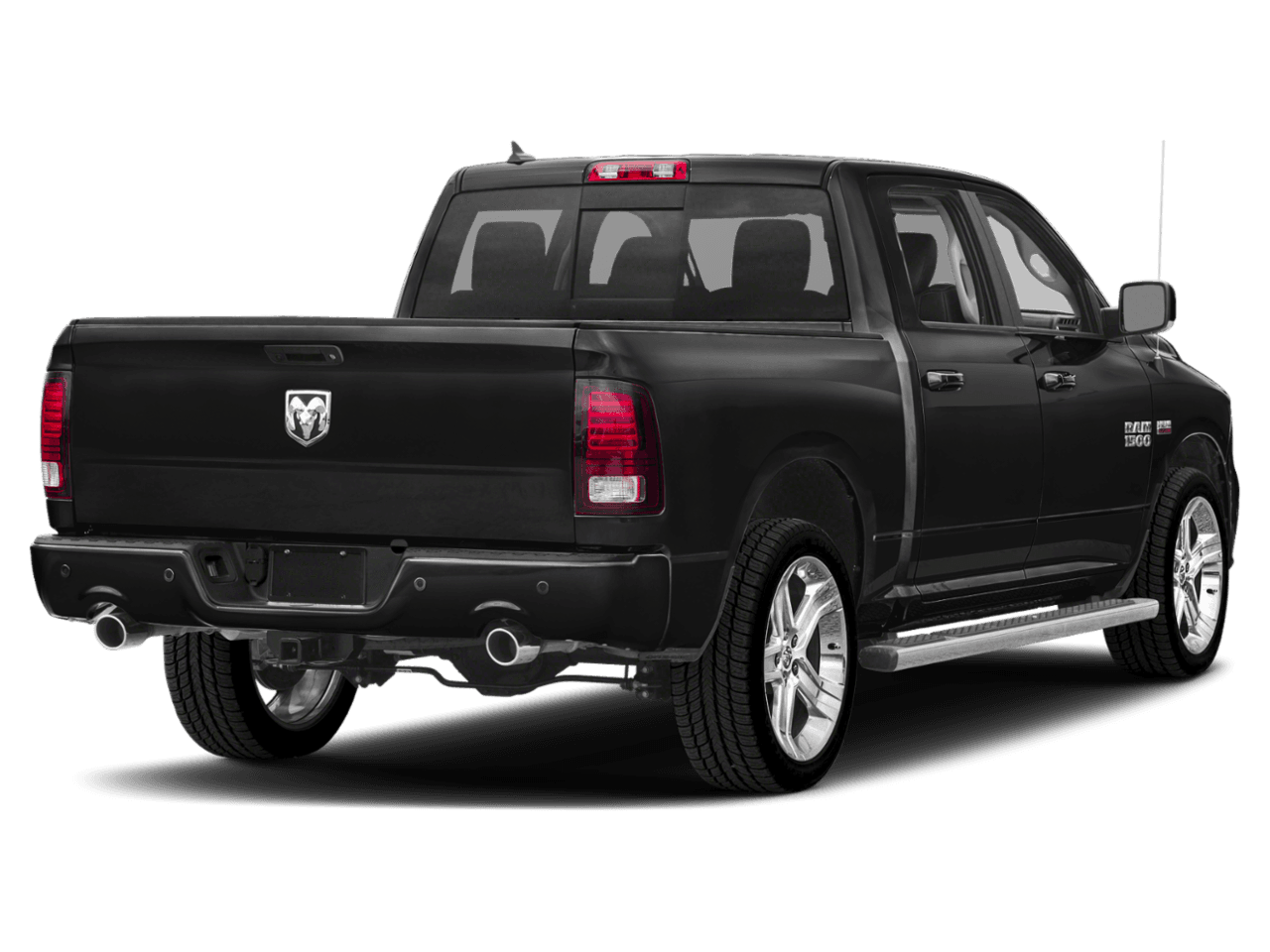 2018 Ram 1500 Night - Rear 3/4, facing to the right