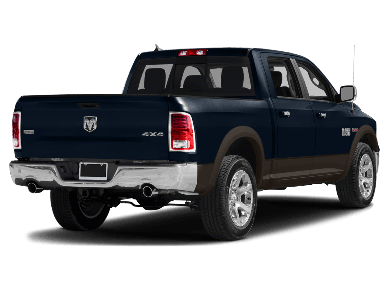 2018 Ram 1500 Laramie - Rear 3/4, facing to the right