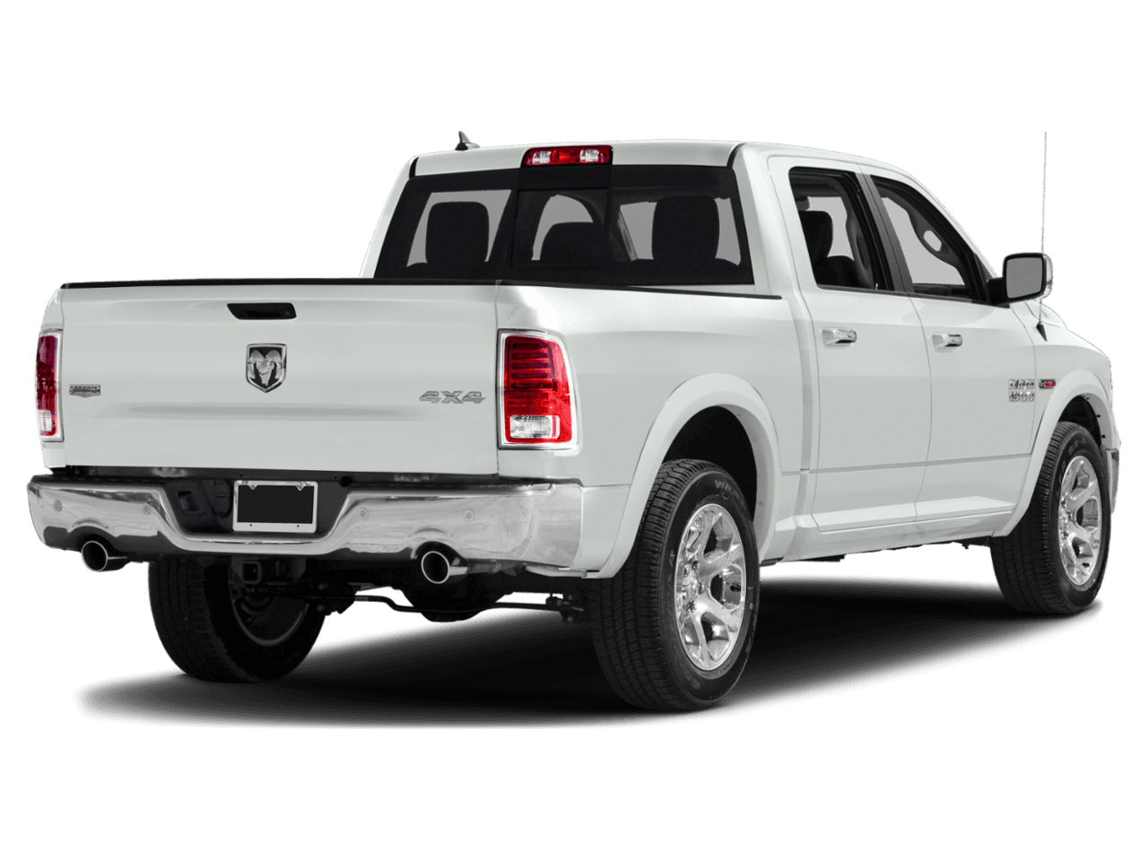 2018 Ram 1500 Laramie - Rear 3/4, facing to the right