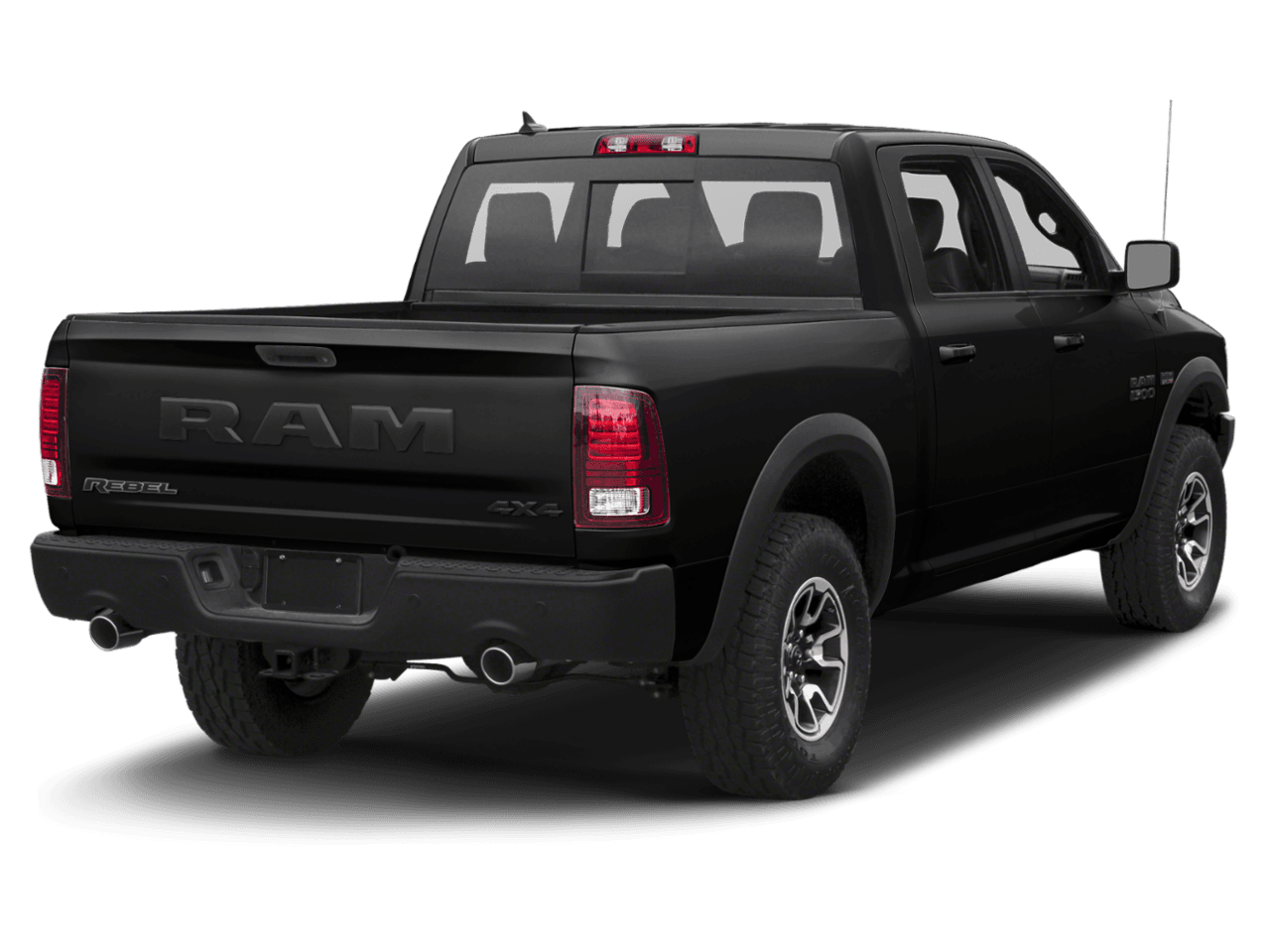 2018 Ram 1500 Rebel - Rear 3/4, facing to the right