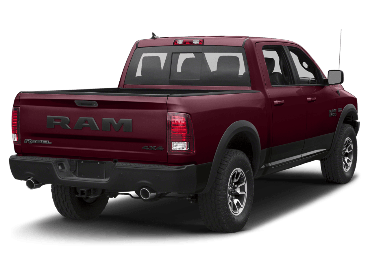 2018 Ram 1500 Rebel - Rear 3/4, facing to the right