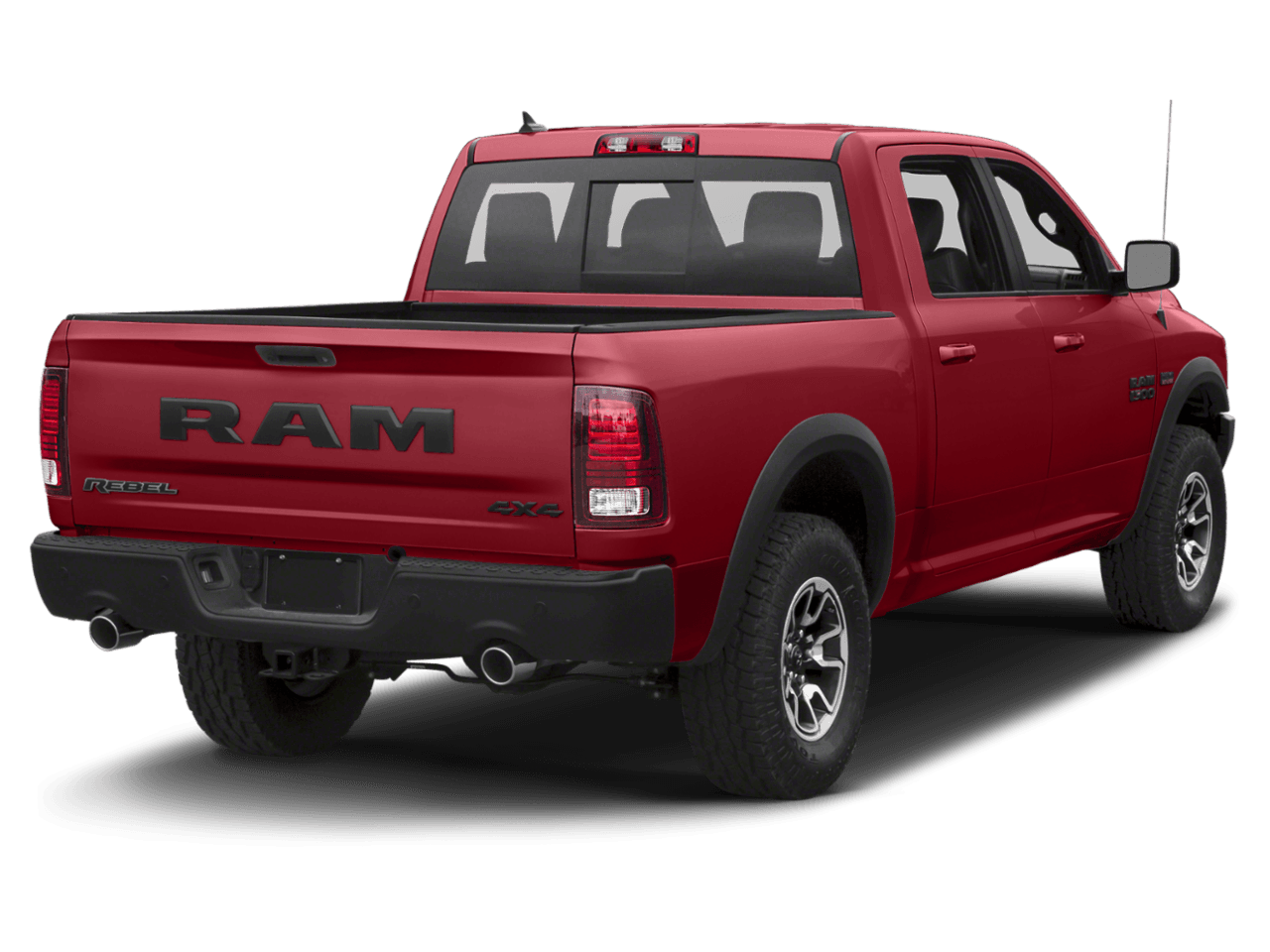 2018 Ram 1500 Rebel - Rear 3/4, facing to the right