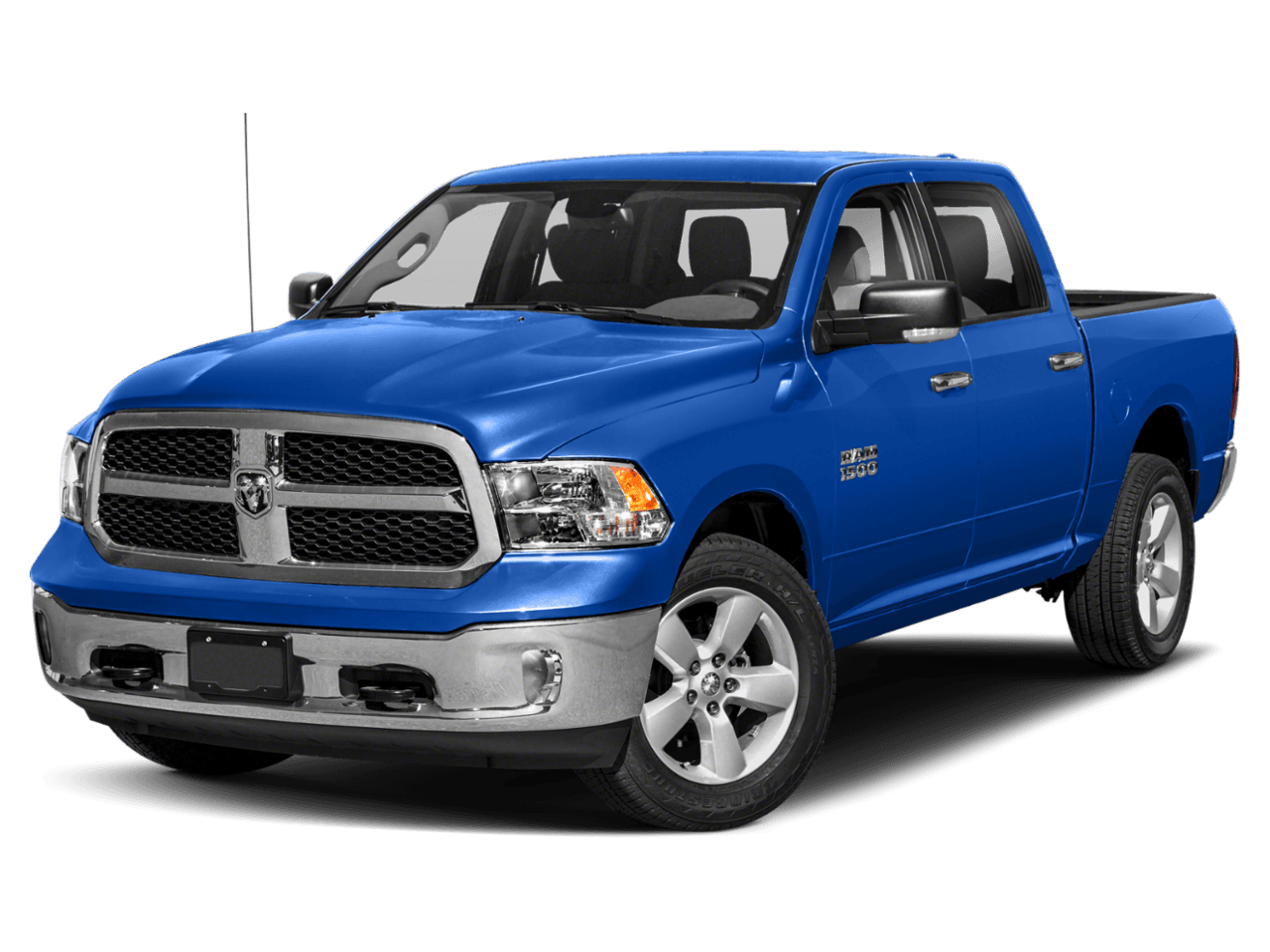 2018 Ram 1500 Lone Star Silver - Front 3/4, facing to the left