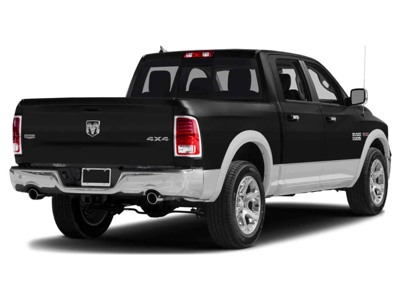 2018 Ram 1500 Laramie - Rear 3/4, facing to the right