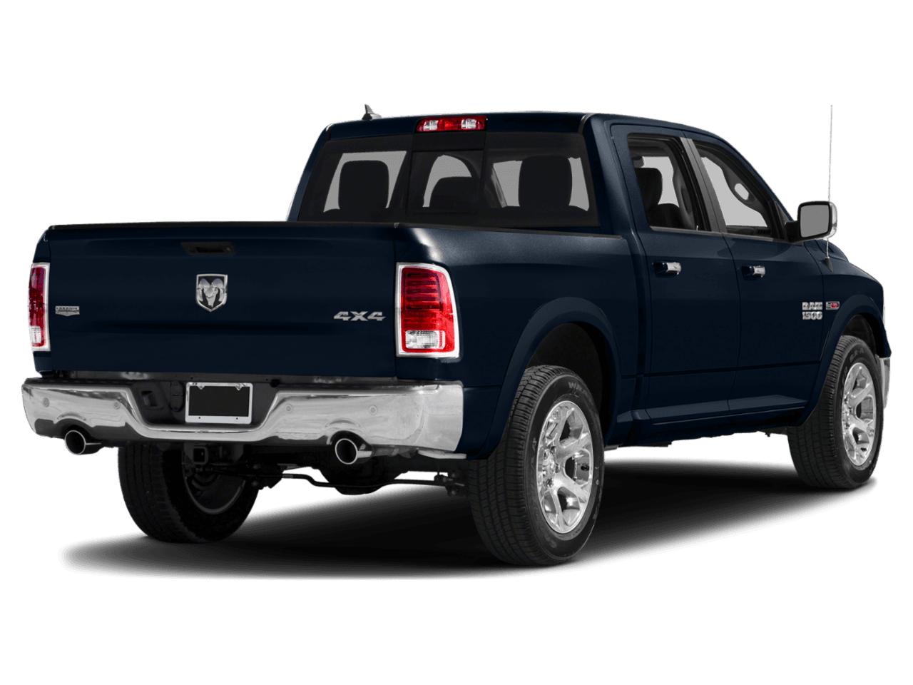 2018 Ram 1500 Laramie - Rear 3/4, facing to the right