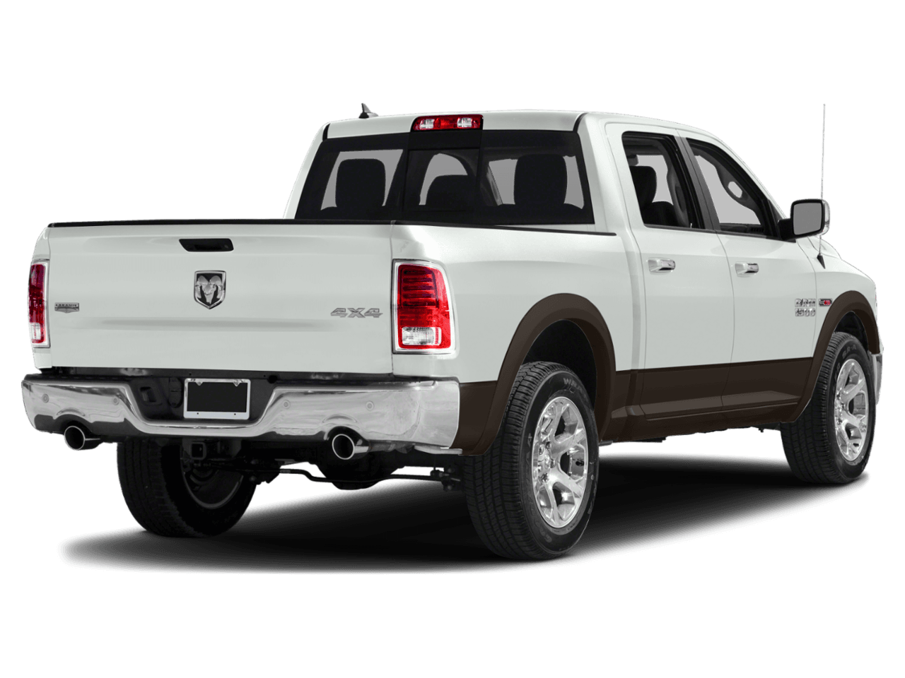 2018 Ram 1500 Laramie - Rear 3/4, facing to the right
