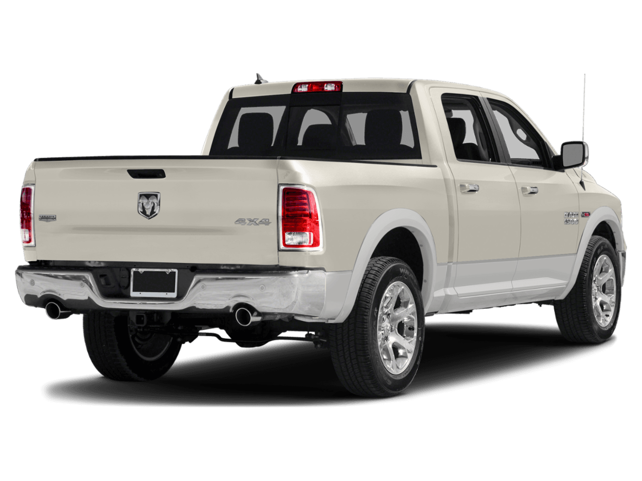 2018 Ram 1500 Laramie - Rear 3/4, facing to the right