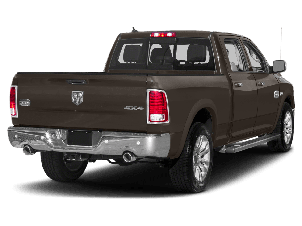 2018 Ram 1500 Longhorn - Rear 3/4, facing to the right