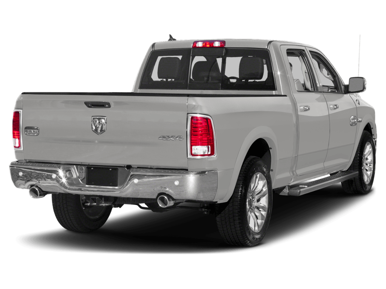 2018 Ram 1500 Longhorn - Rear 3/4, facing to the right