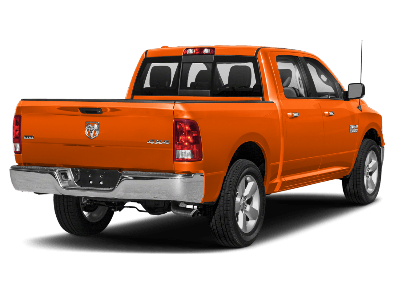 2018 Ram 1500 Big Horn - Rear 3/4, facing to the right
