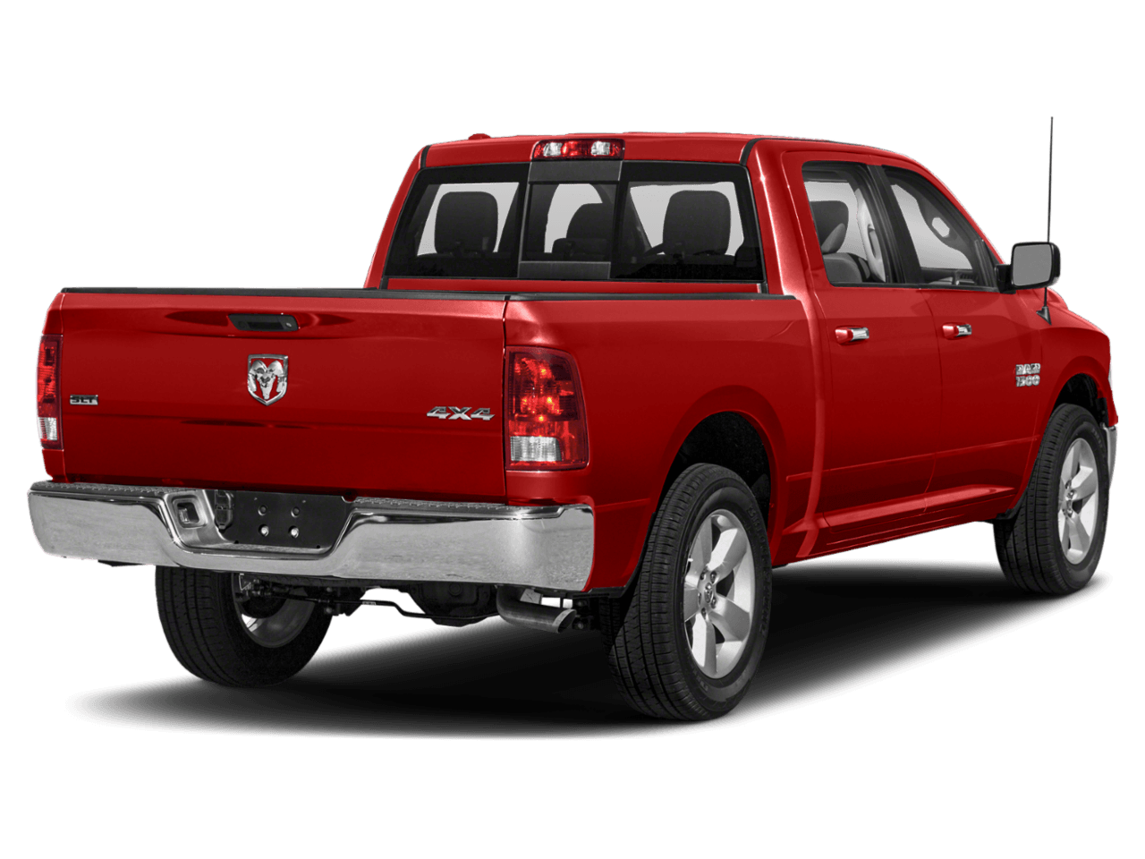 2018 Ram 1500 Lone Star Silver - Rear 3/4, facing to the right