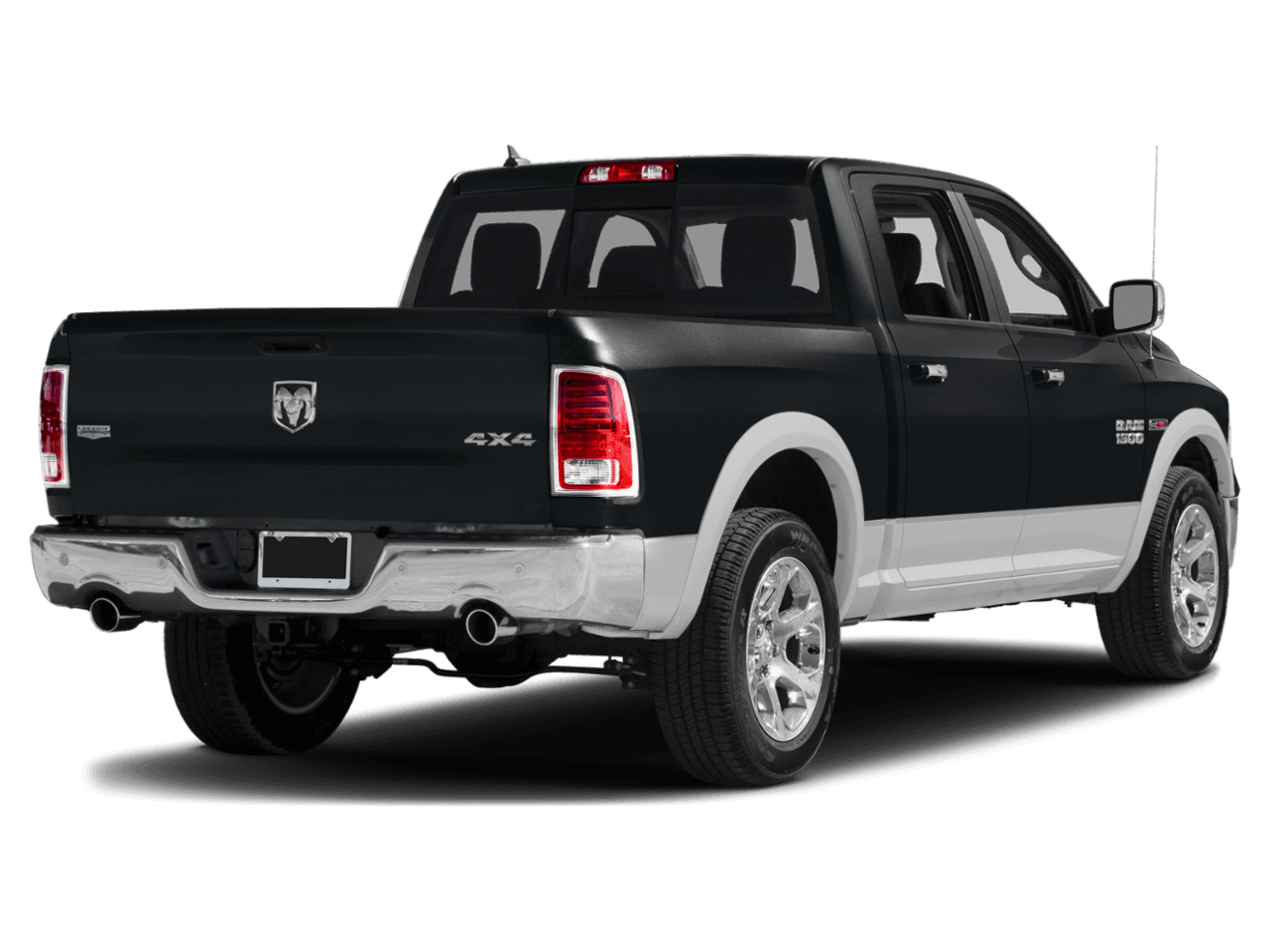 2018 Ram 1500 Laramie - Rear 3/4, facing to the right