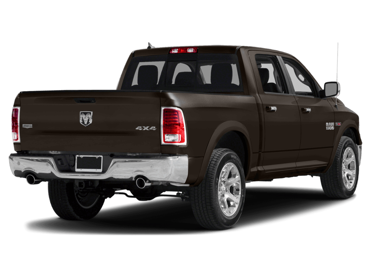2018 Ram 1500 Laramie - Rear 3/4, facing to the right