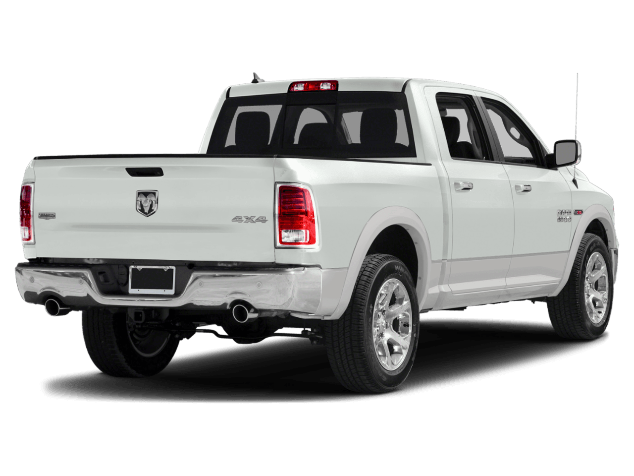 2018 Ram 1500 Laramie - Rear 3/4, facing to the right