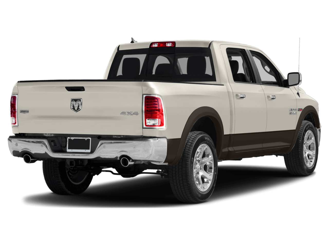2018 Ram 1500 Laramie - Rear 3/4, facing to the right