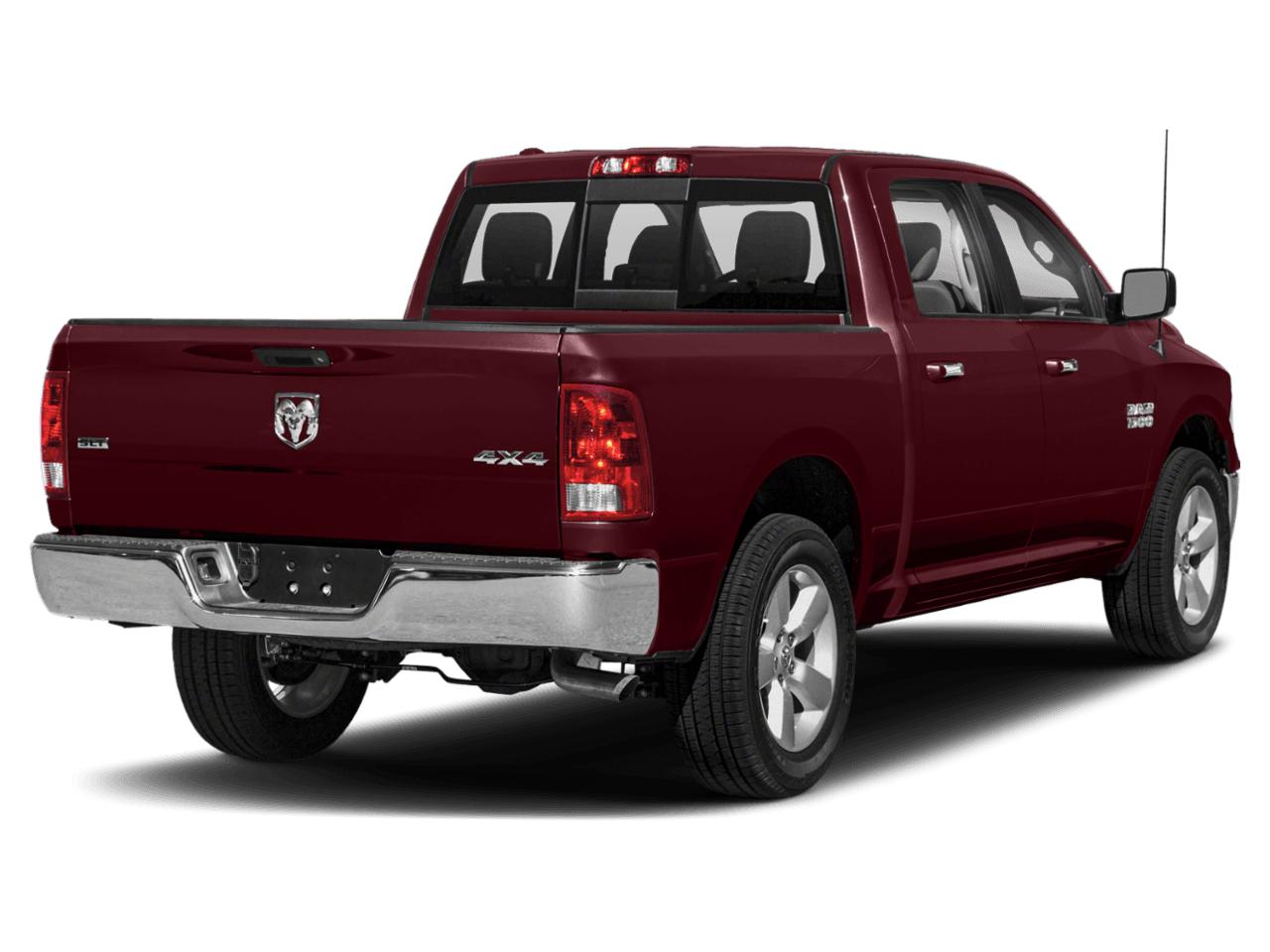 2018 Ram 1500 Big Horn - Rear 3/4, facing to the right