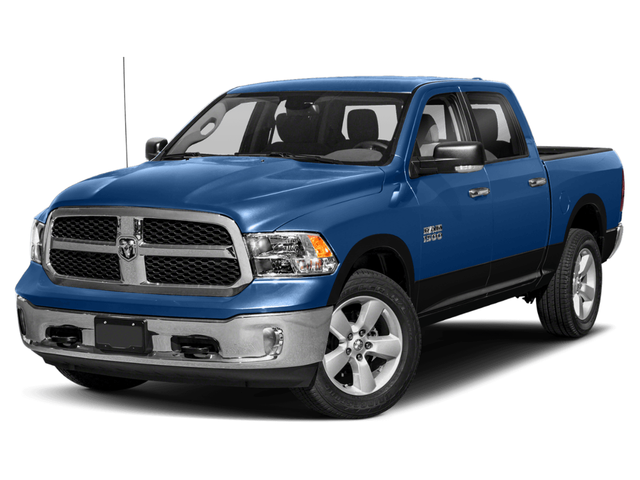 2018 Ram 1500 Lone Star Silver - Front 3/4, facing to the left