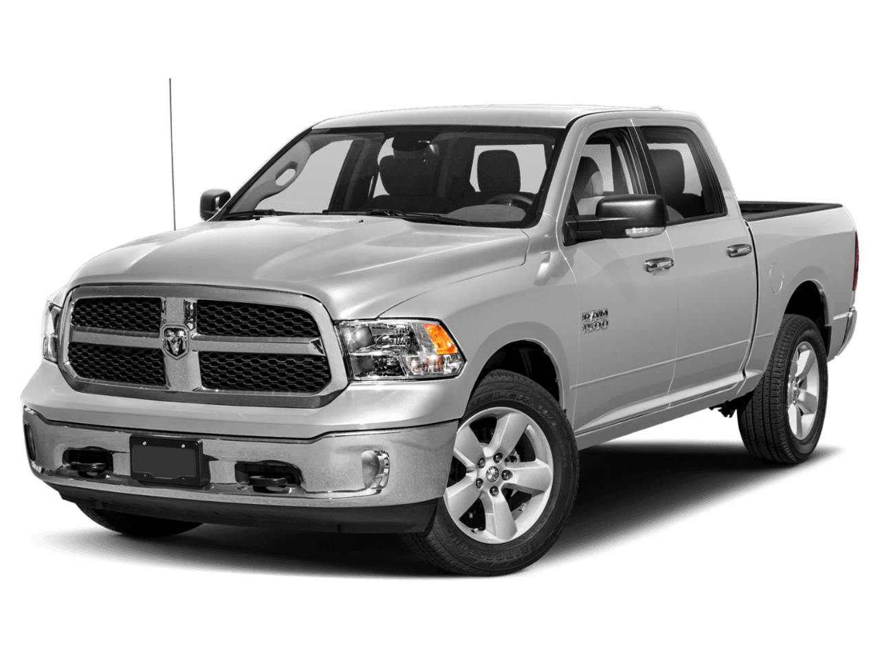 2018 Ram 1500 Lone Star Silver - Front 3/4, facing to the left
