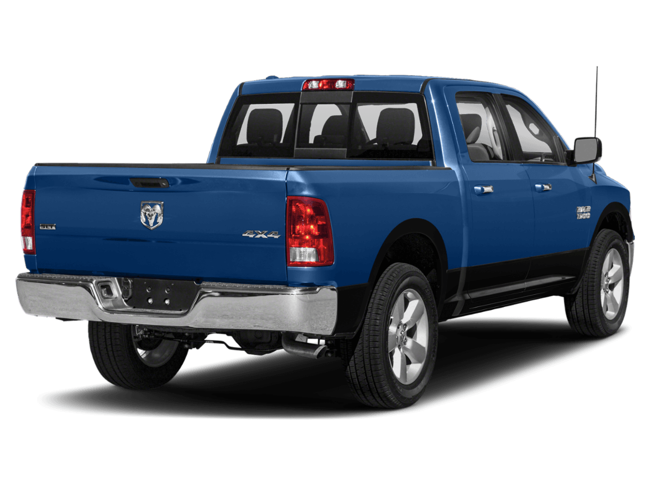 2018 Ram 1500 Lone Star Silver - Rear 3/4, facing to the right