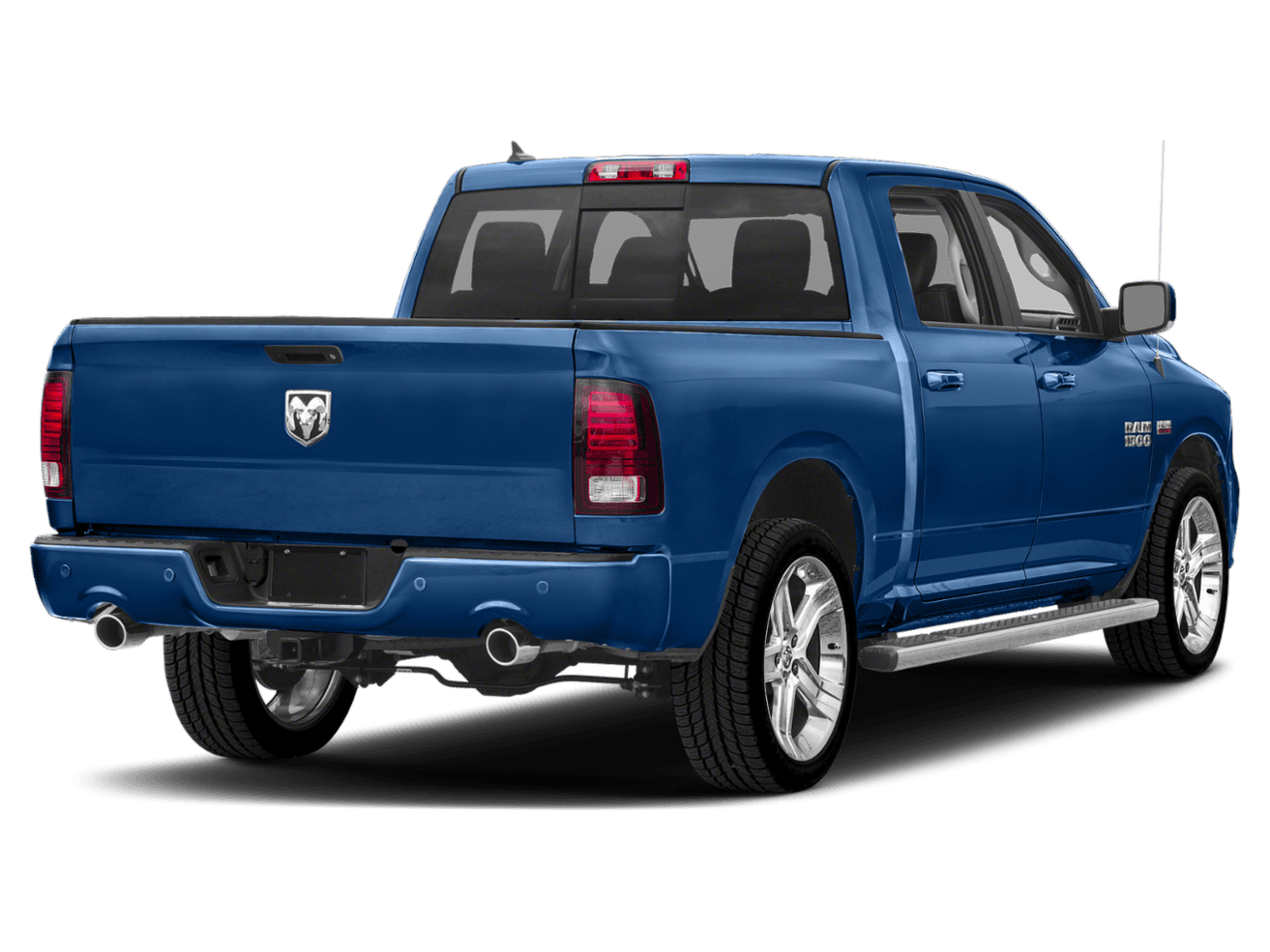 2018 Ram 1500 Sport - Rear 3/4, facing to the right