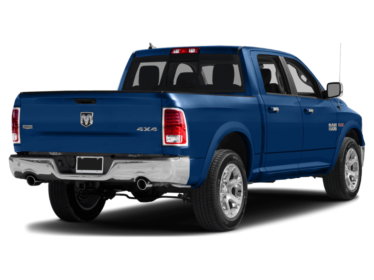 2018 Ram 1500 Laramie - Rear 3/4, facing to the right