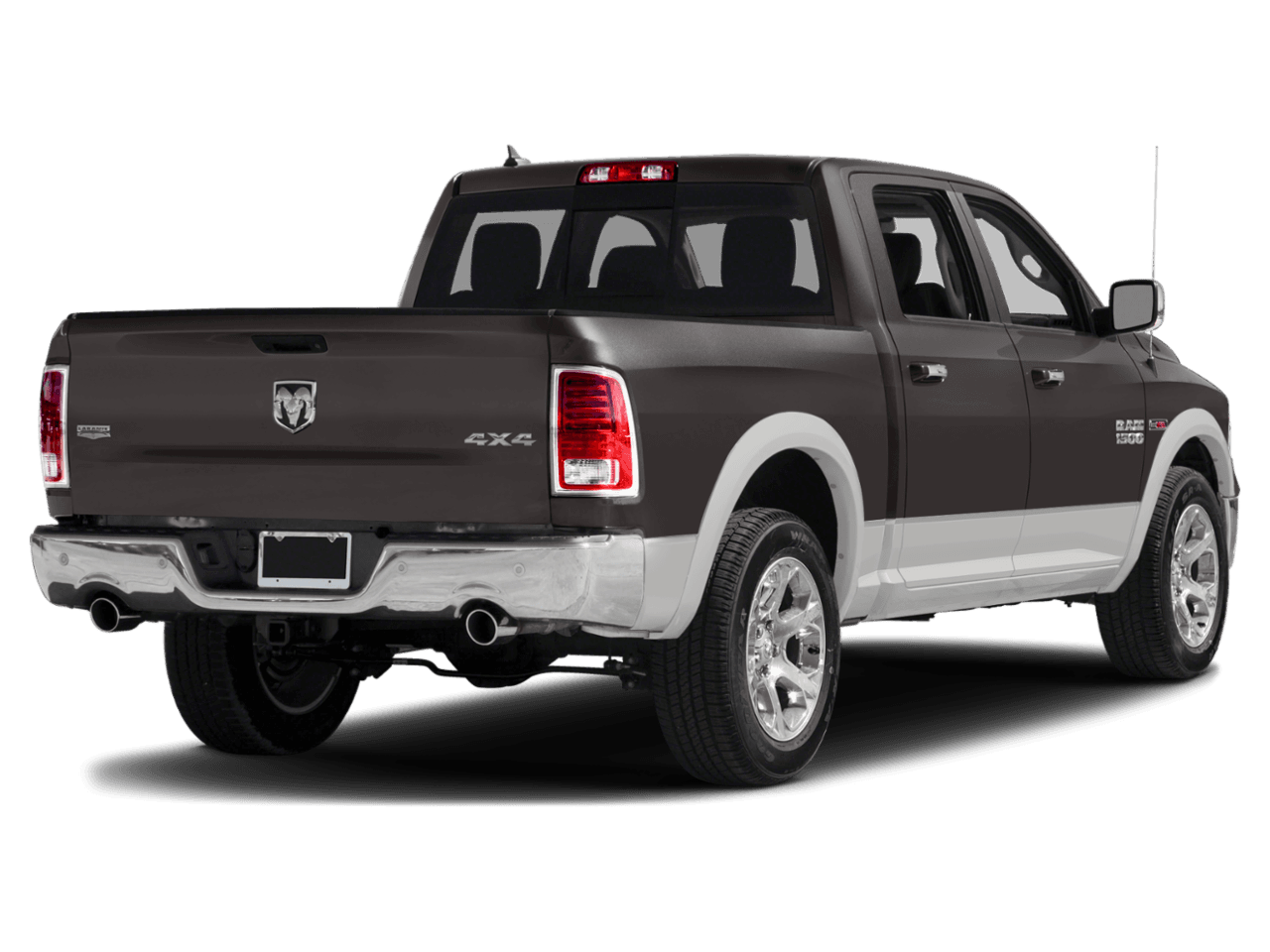 2018 Ram 1500 Laramie - Rear 3/4, facing to the right