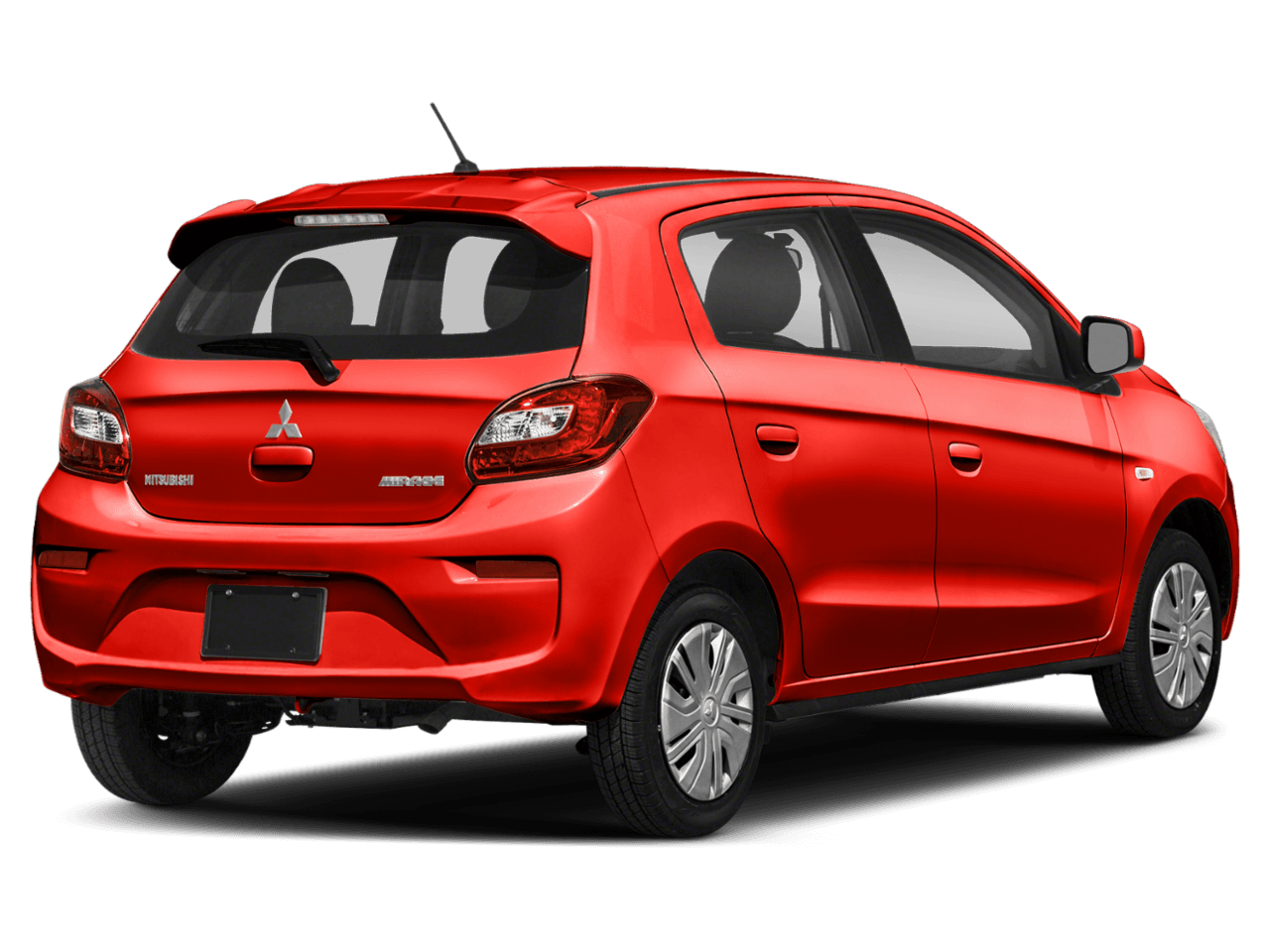 2018 Mitsubishi Mirage ES - Rear 3/4, facing to the right