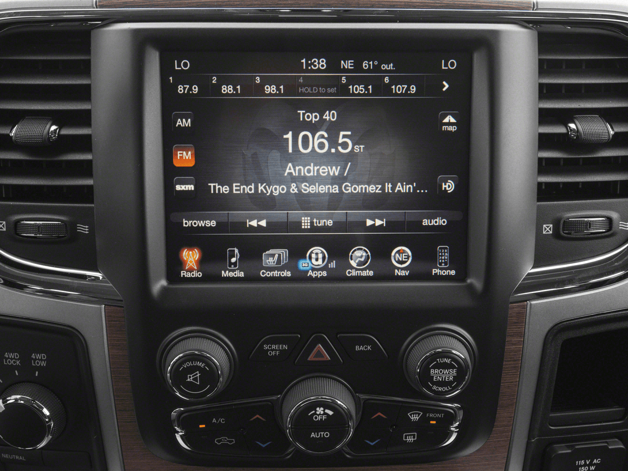 2018 Ram 3500 Laramie - Interior Stereo System