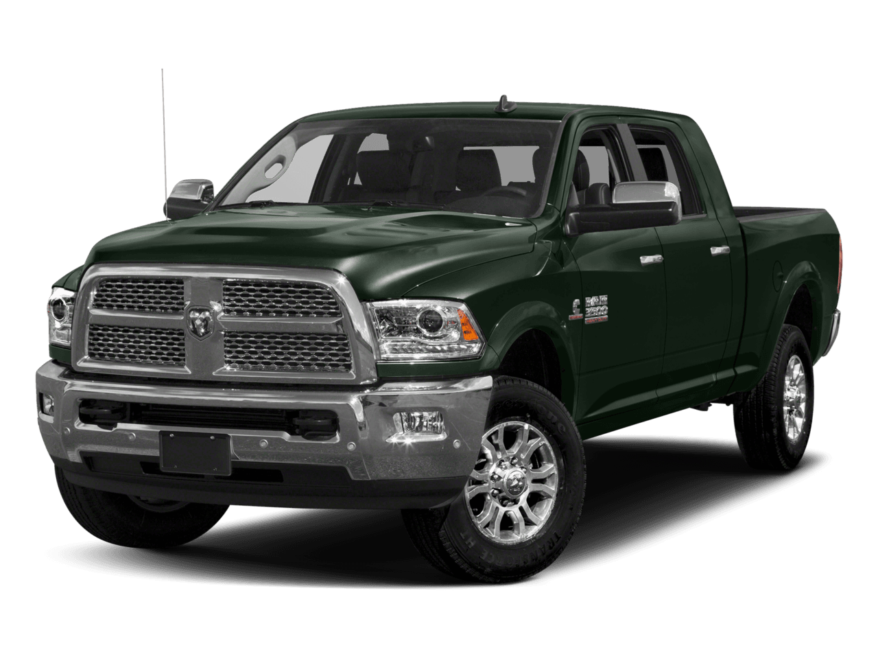 2018 Ram 3500 Laramie Longhorn - Front 3/4, facing to the left