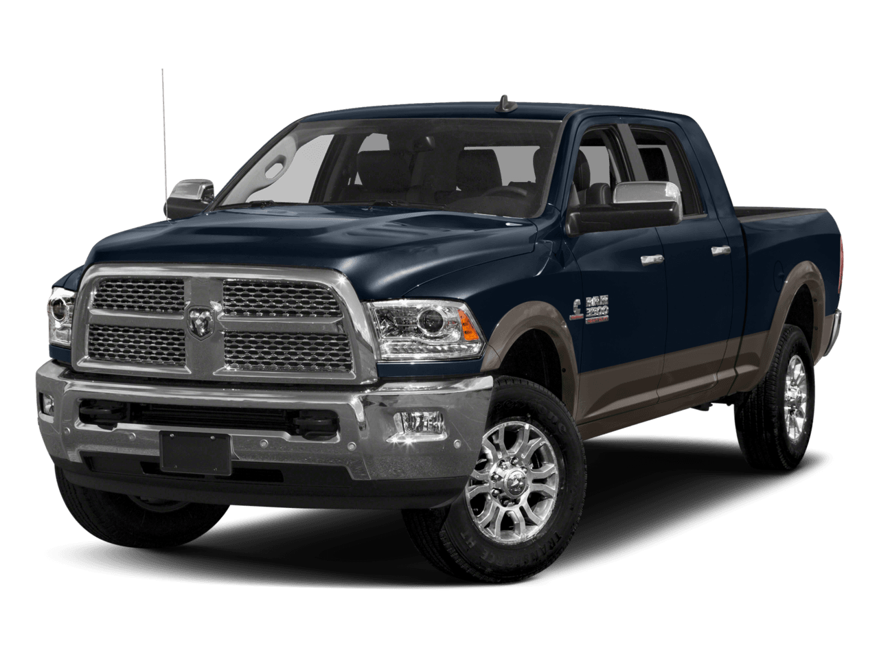2018 Ram 3500 Laramie Longhorn - Front 3/4, facing to the left