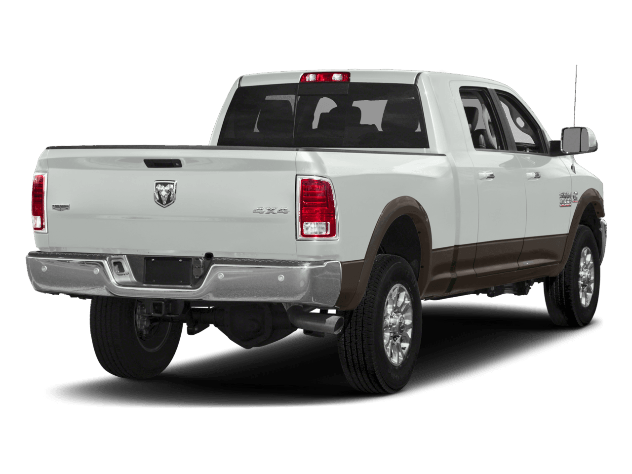 2018 Ram 3500 Laramie Longhorn - Rear 3/4, facing to the right