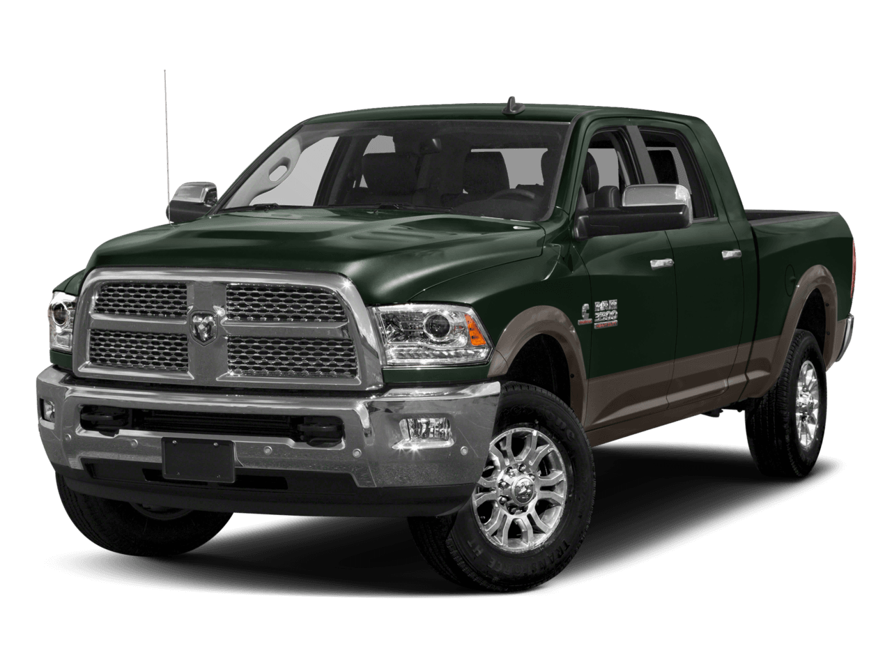 2018 Ram 3500 Laramie Longhorn - Front 3/4, facing to the left