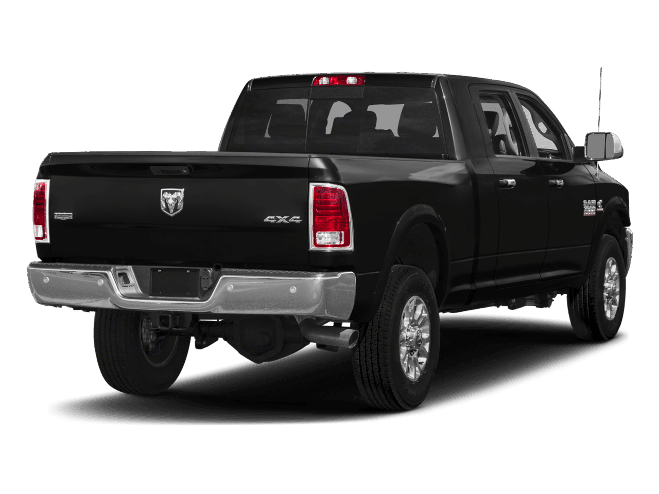 2018 Ram 3500 Laramie Longhorn - Rear 3/4, facing to the right