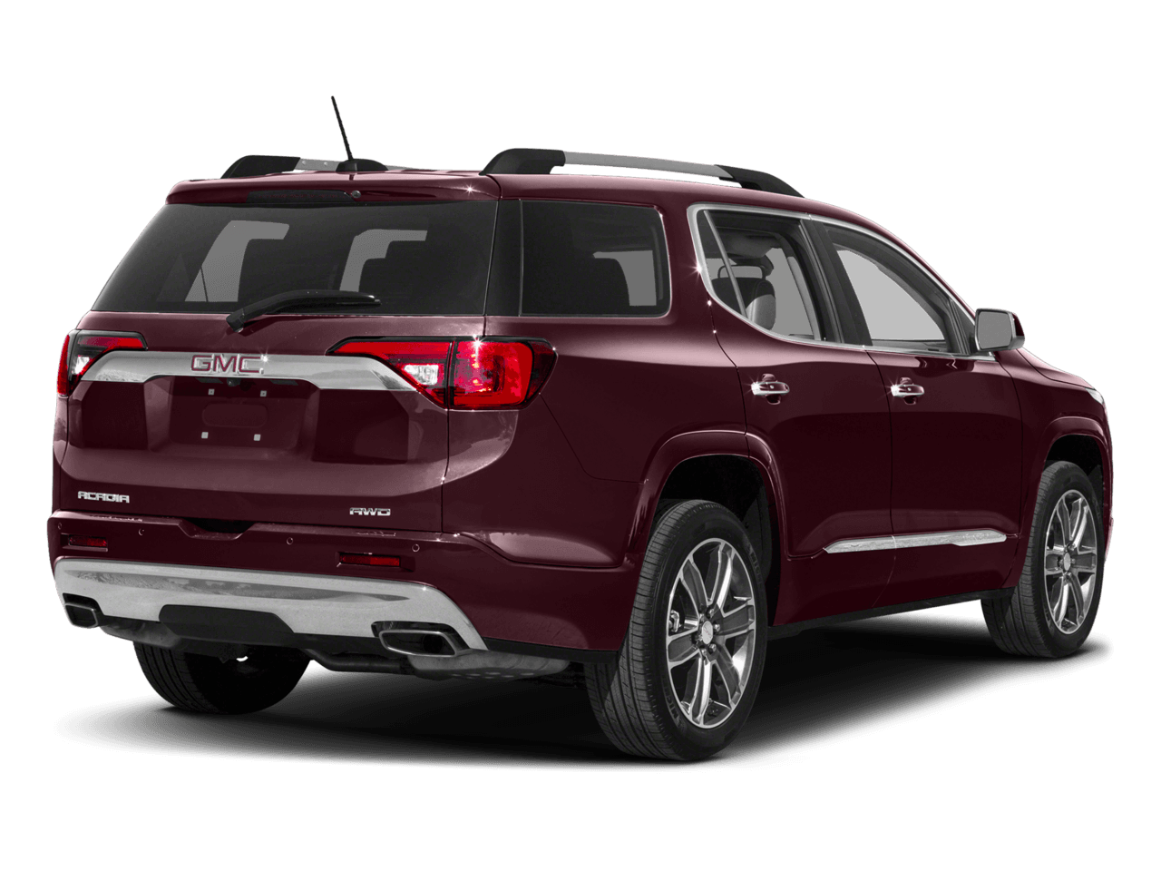 2018 GMC Acadia Denali - Rear 3/4, facing to the right
