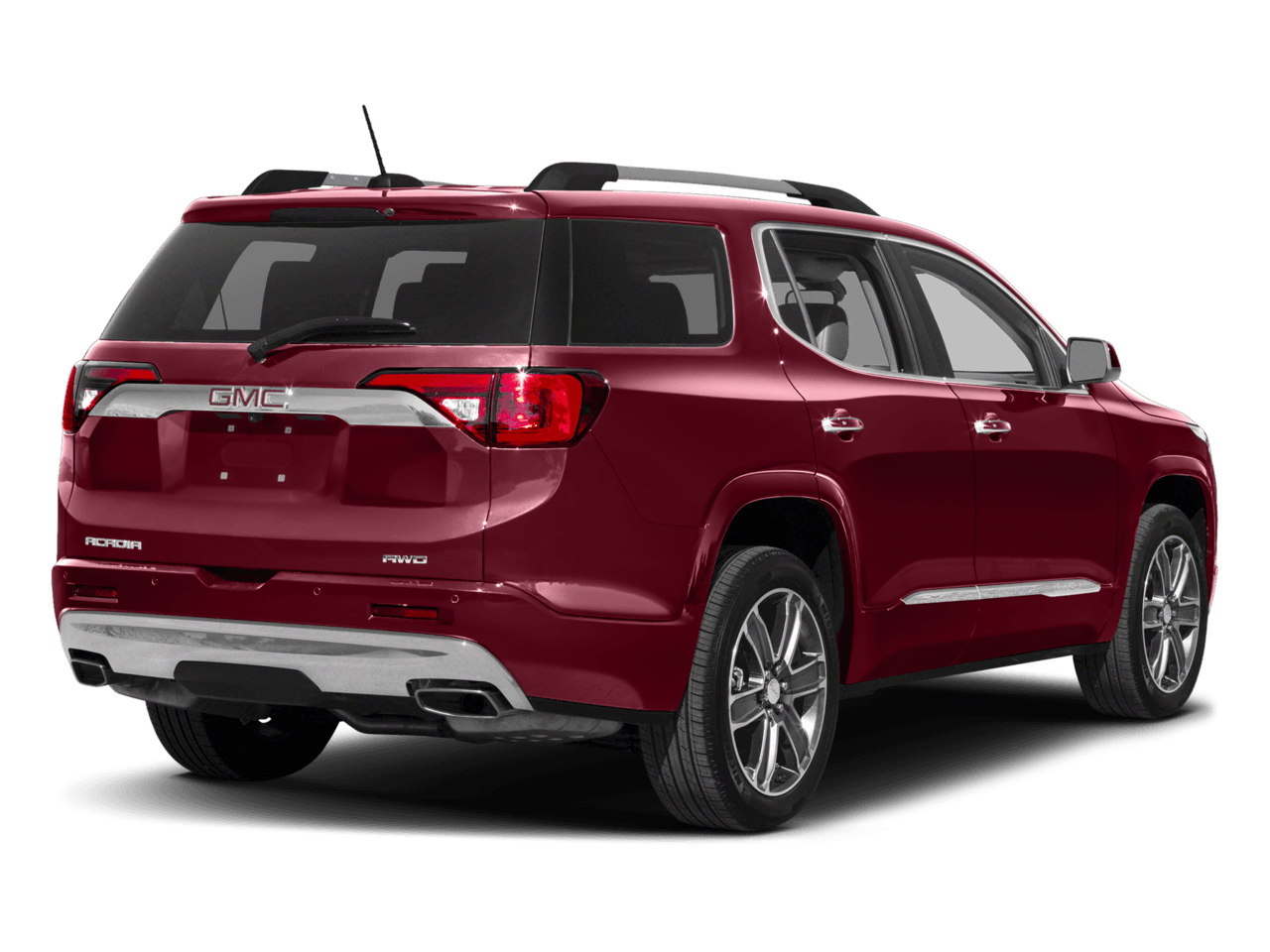 2018 GMC Acadia Denali - Rear 3/4, facing to the right