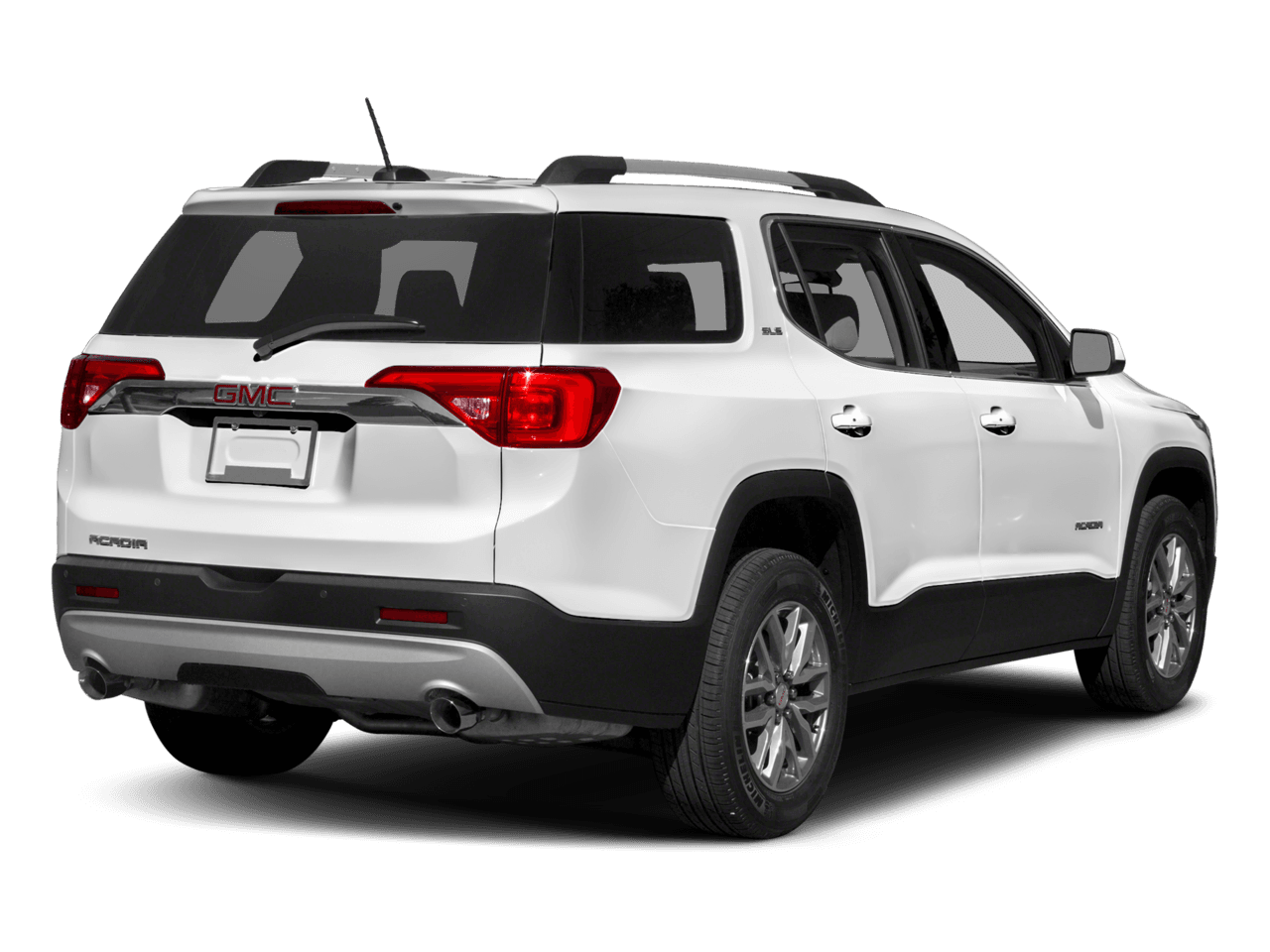 2018 GMC Acadia SLT - Rear 3/4, facing to the right