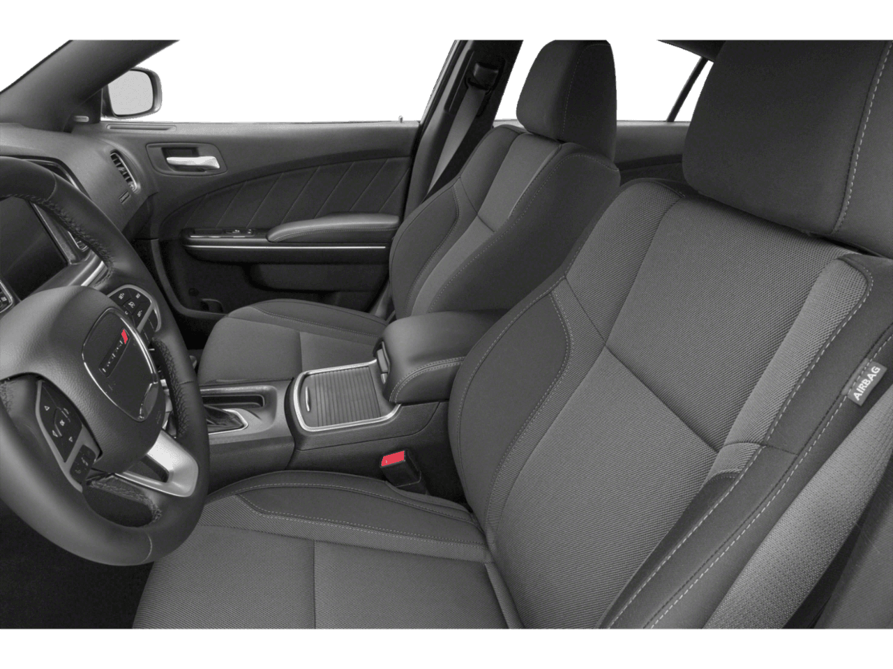2018 Dodge Charger SXT - Interior Driver's Side with Door Open, Front Seat Feature